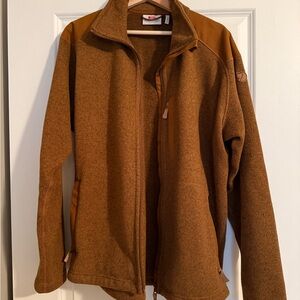 Fjällräven Övik Fleece Jacket – Men’s XL, Chestnut Brown
